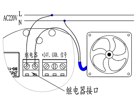 可燃气体探测器接线图